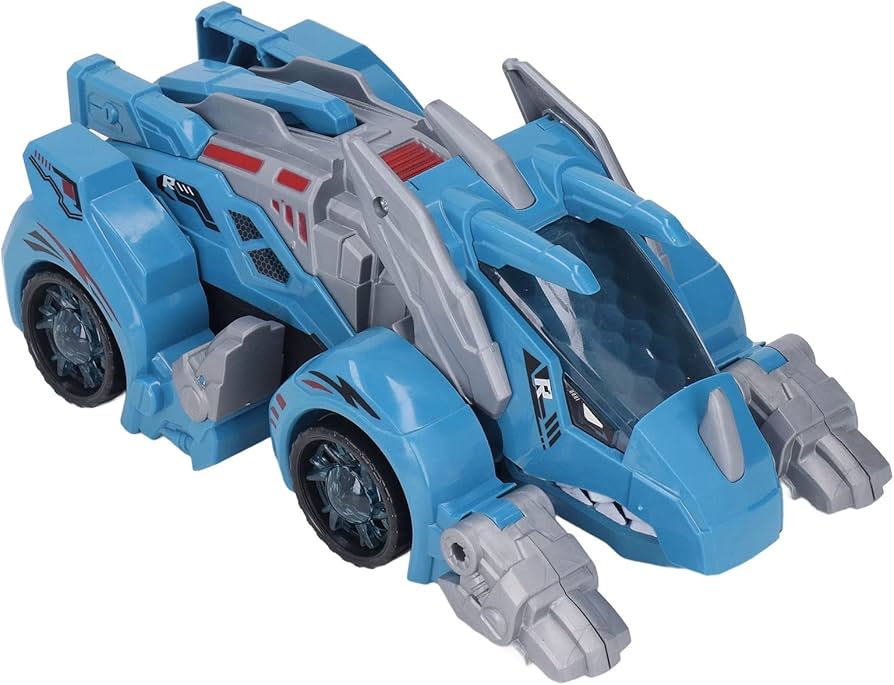 Amazon | 変形恐竜ロボット車、ギフト LED (青) | 鉄道雑貨 | おもちゃ