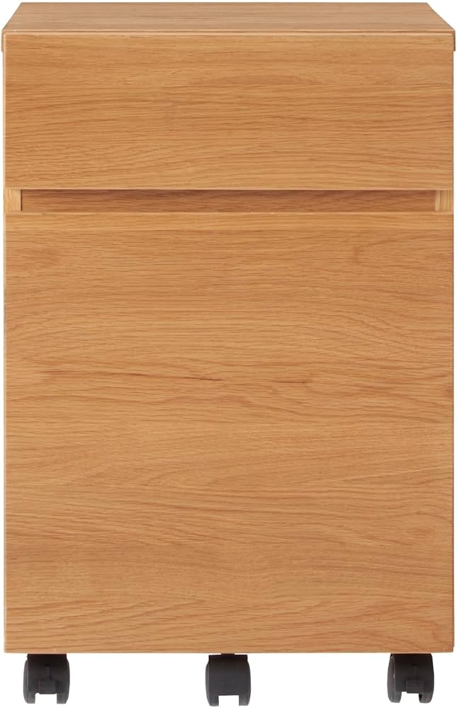 Amazon.co.jp: 無印良品 木製デスクキャビネット オーク材突板 幅39