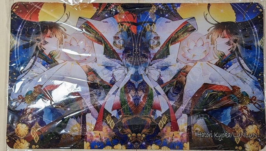 未使用】匈歌ハトリ氏 描き下ろしイラストプレイマット[横型] 反転 未