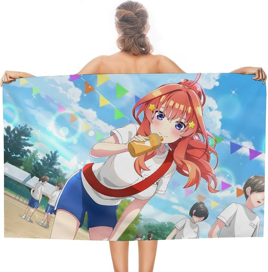 Amazon.co.jp: 五等分の花嫁 中野 五月 ビーチタオル 大判 速乾性