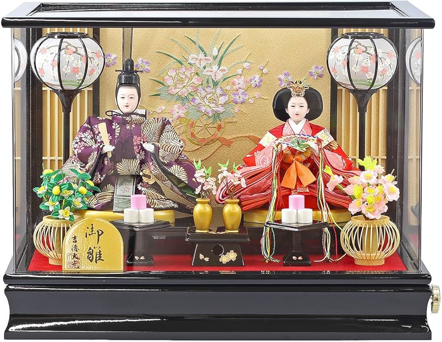 Amazon | 吉徳 雛人形 ケース入り 小三五親王飾り 御雛 アクリルケース