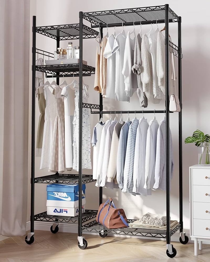 Amazon｜HOKEEPER ハンガーラック ワードローブ クローゼット 衣類収納