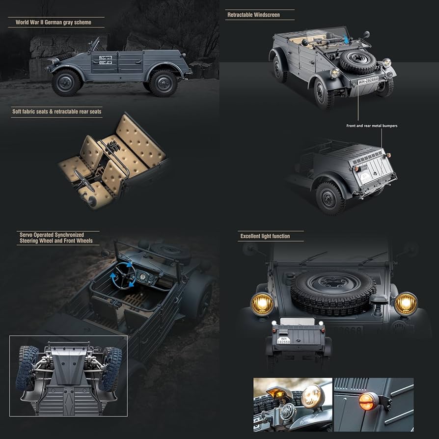 Amazon.co.jp: BEEZRC RocHobby 1/12 RCクローラー クーベルワーゲン