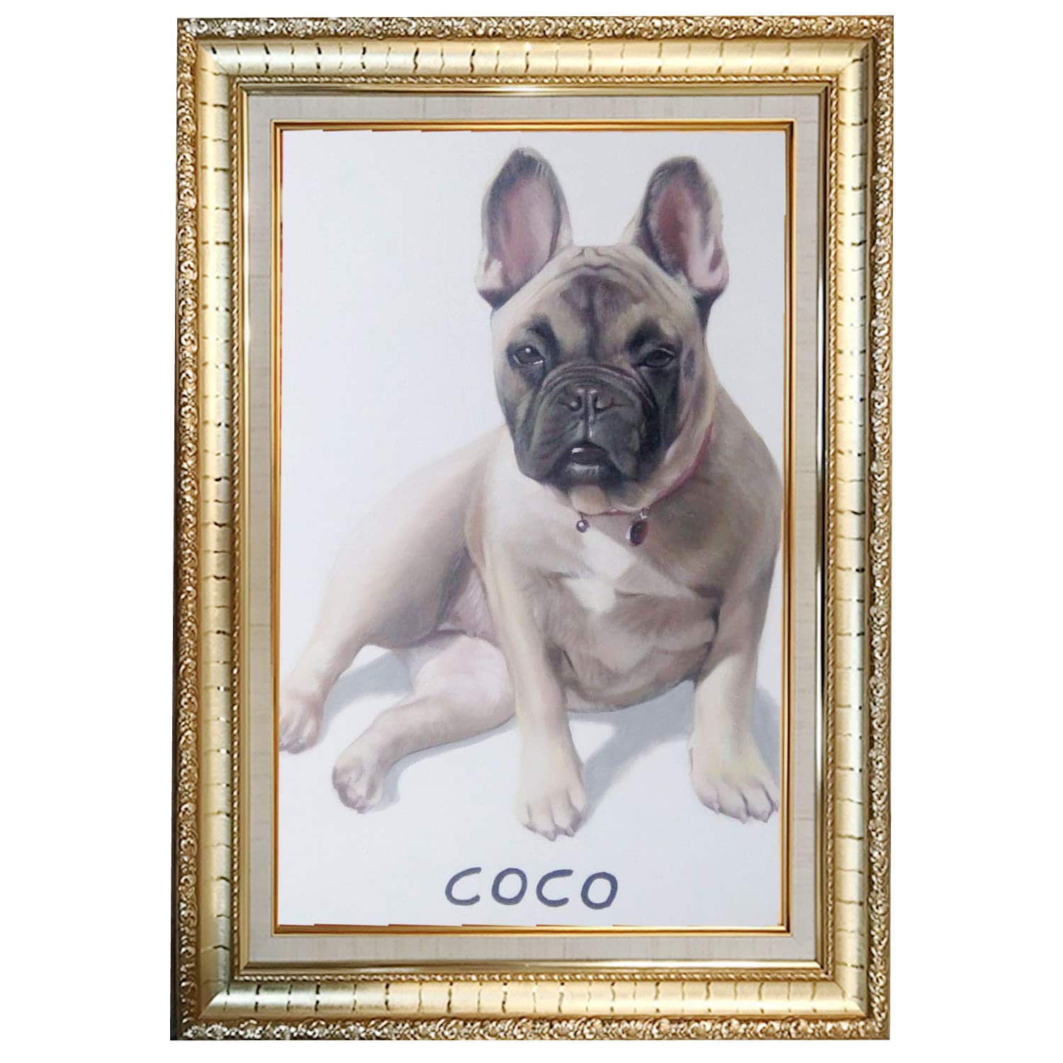 Amazon.co.jp: ペットの写真を絵画みたいに！ 犬 猫 オーダーの肖像画