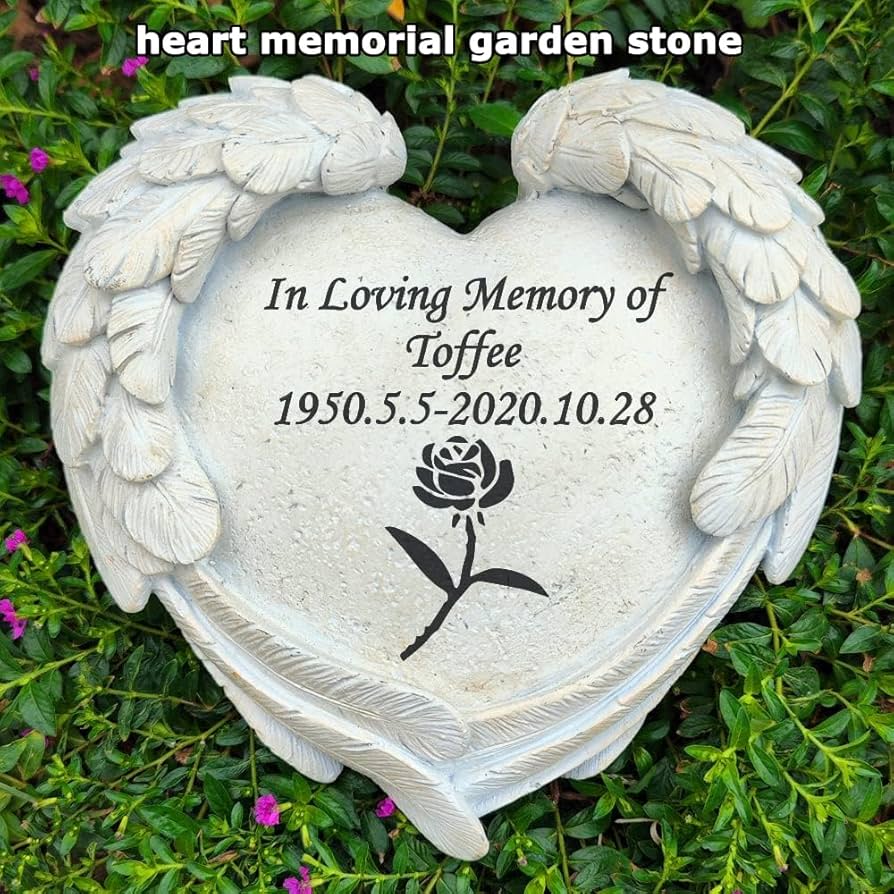 Amazon.com: TB TIBAG Personalized Memorial Stones with Wings for