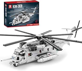 Amazon.co.jp: CH-53ヘリコプタービルディングセット 軍用輸送