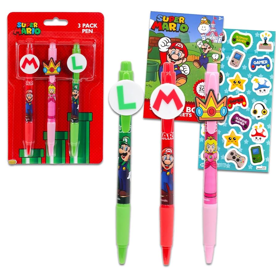 ♯Fuv16Az任天堂DSキャラタッチペンマリオ＆ルイージRPG3!!!全6種