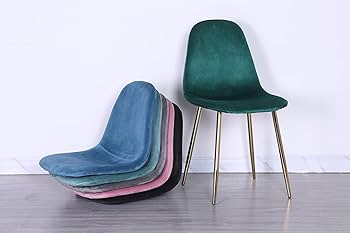 Amazon｜Pozbee ベルベットダイニングチェア 4点セット モダンな