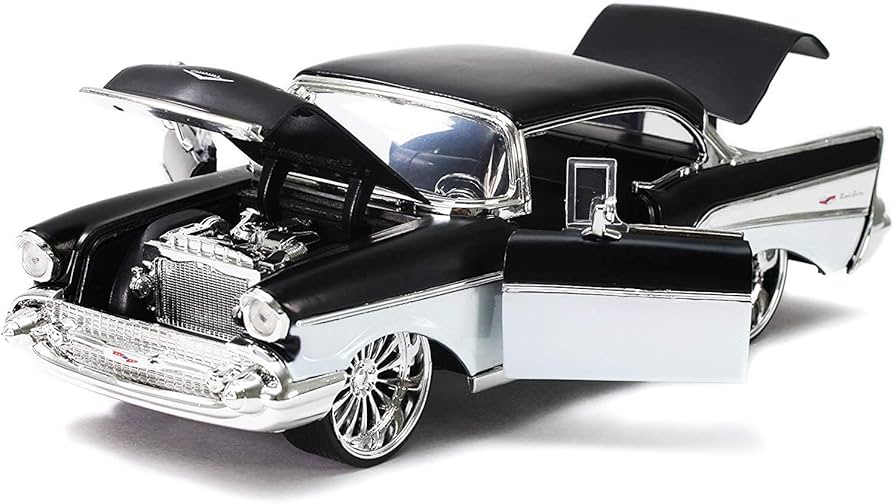 Amazon.com: Jada Toys Bigtime Muscle 1:24 1957 Chevy Bel-Air Die