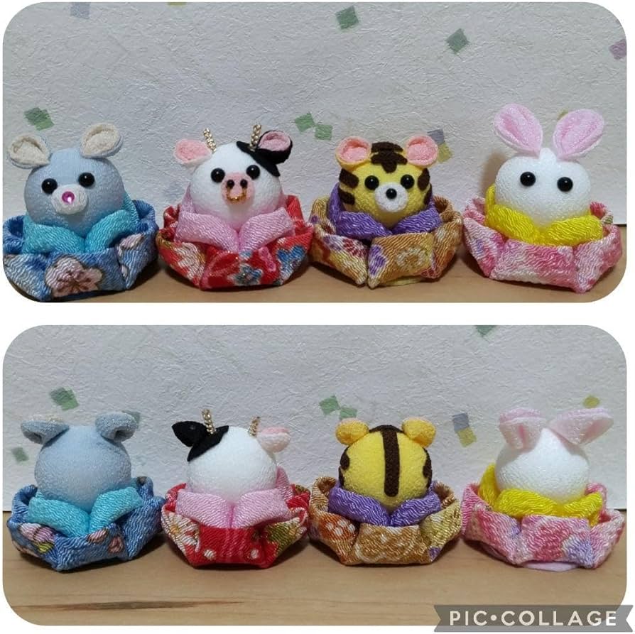 Amazon | つまみ細工＊十二支 セット 干支飾り お正月飾り | 正月飾り