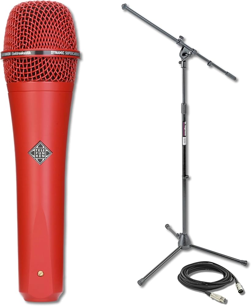 Amazon.com: M80 Red Dynamic Handheld Vocal Microphone with OnStage