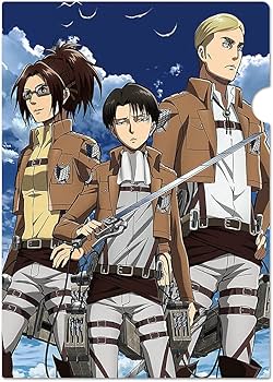 Amazon.co.jp: 進撃の巨人 クリアファイルR[リヴァイ＆エルヴィン