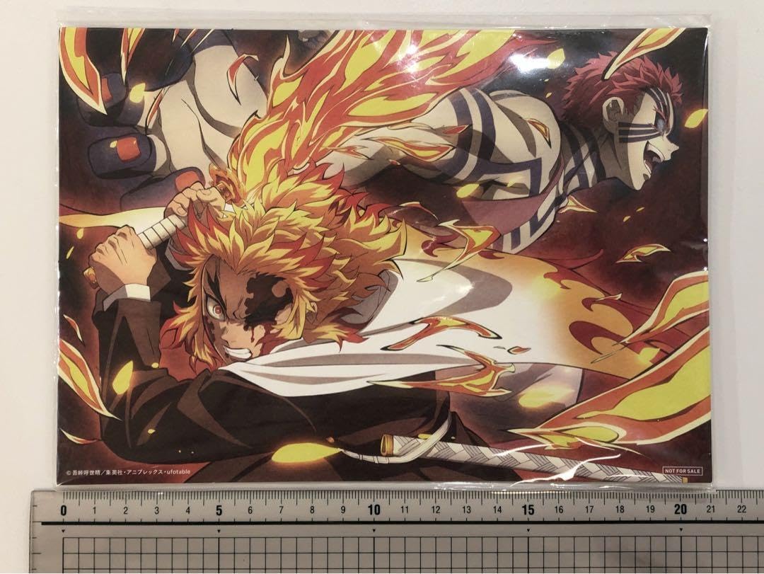 Amazon.co.jp: 無限列車編煉獄杏寿郎＆猗窩座 描き下ろしA5イラスト