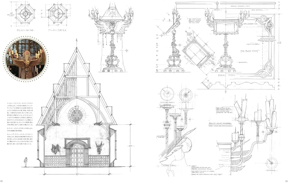 Amazon.co.jp: 映画『ハリー・ポッター』シリーズ 公式美術設定＆図面
