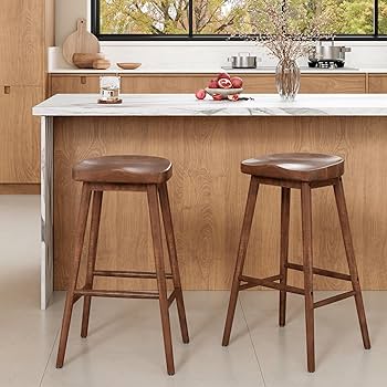 Amazon｜Sunon バースツール 木製 ハイスツール 人間工学デザイン