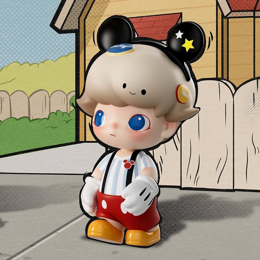 Amazon.co.jp: POP MART MEGA JUST DIMOO 400% Mickey Mouse : おもちゃ