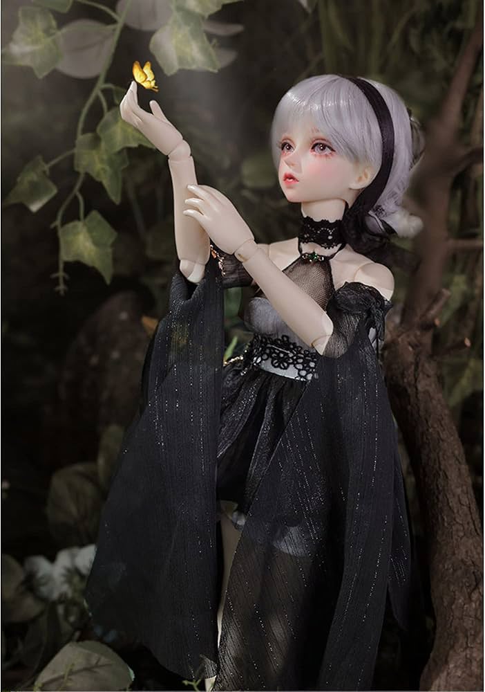 Amazon | 球体関節人形 1/4 BJDドール フルセット メイク済み ドレス風