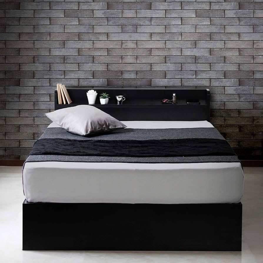 Amazon｜ビックスリー ベット ベッドフレーム 収納付き 木製ベッド