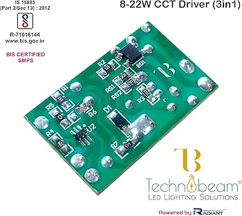 TECHNOBEAM 15 Watt to 22 watt CCT 3 in 1 driver for Panel Light