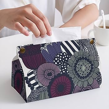 Amazon｜ティッシュケース おしゃれ PUレザー マリメッコ 花柄