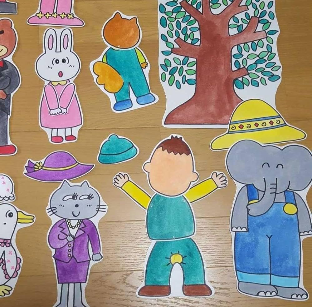 Amazon.co.jp: すてきな帽子屋さん 素敵な帽子屋さん パネルシアター