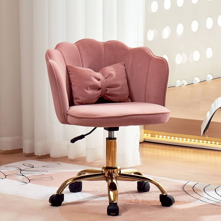 Amazon.co.jp: KJUUJE【ピンク】デスクチェア チェア 椅子 オフィス