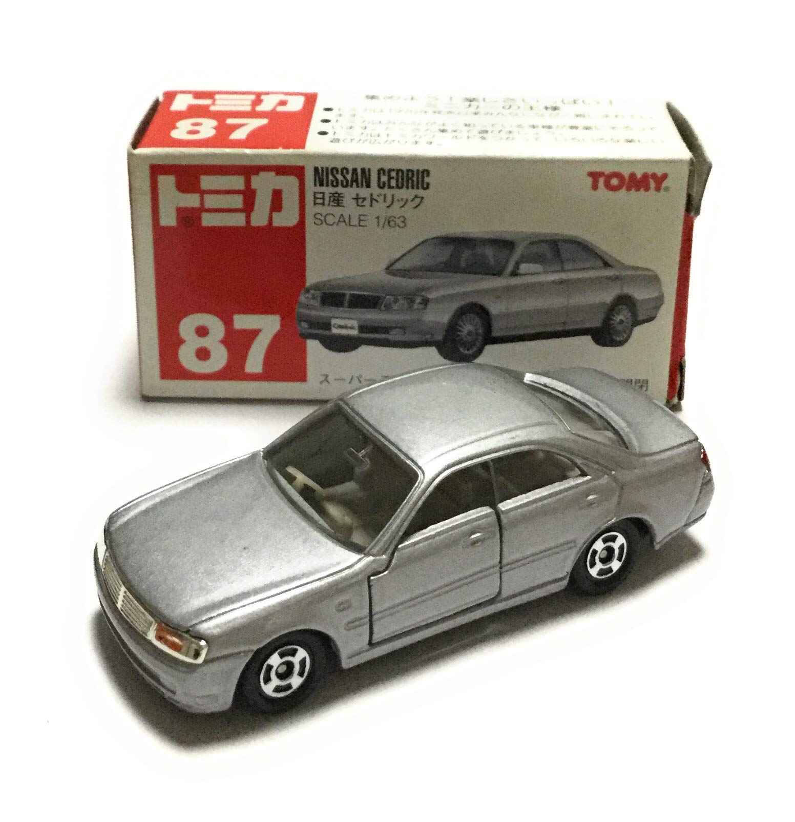 Amazon | トミカ 87 日産 セドリック 1/63 シルバー | ミニカー・ダイ