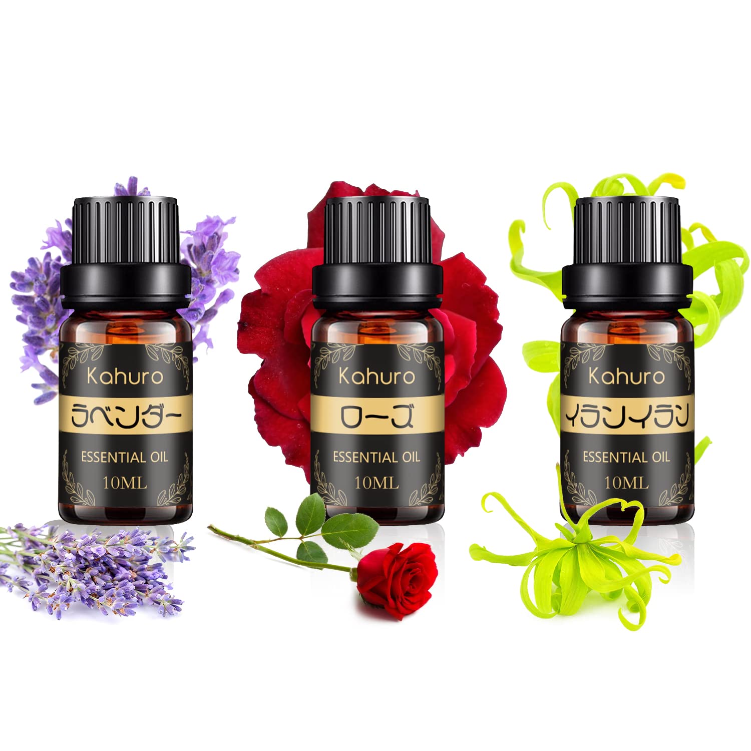 Amazon.co.jp: Kahuro アロマオイル 3種セット エッセンシャルオイル