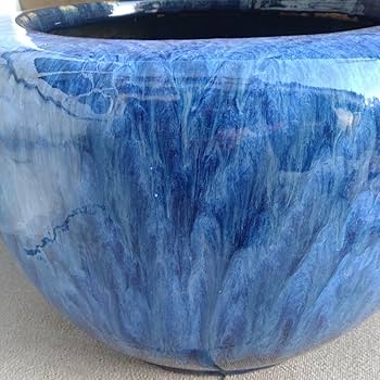 Amazon.co.jp: n-1074海鼠釉 火鉢 古民具 アンティーク 陶器製 手