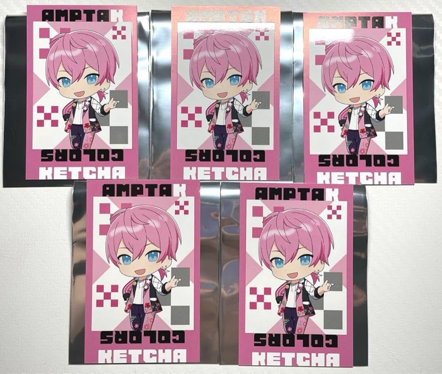 Amazon.co.jp: AMPTAKxCOLORS チェキ風カード けちゃ×5 : おもちゃ