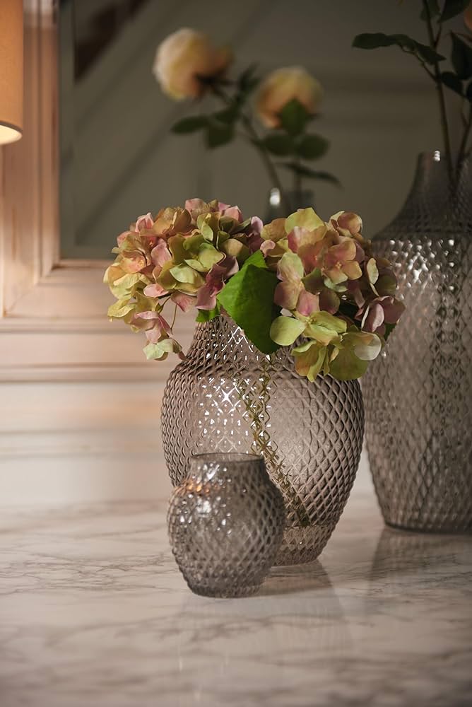 Amazon.co.jp: LEONARDO(レオナルド) フラワーベース H 23 cm グレー