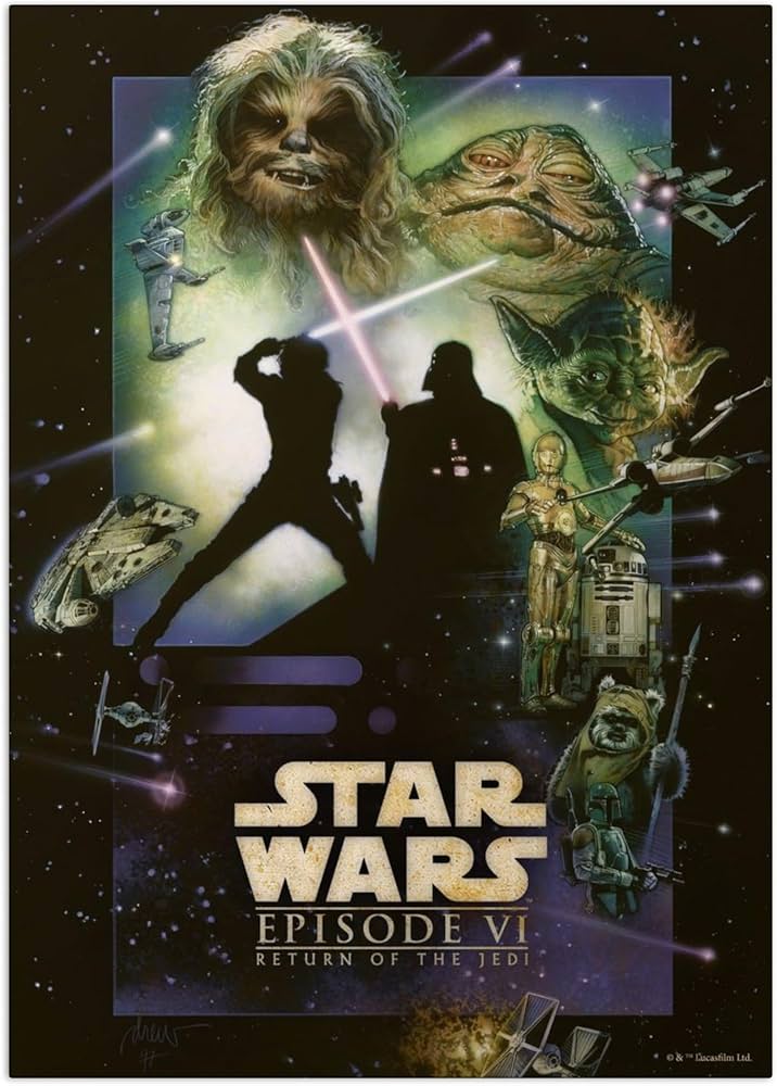 Amazon.com: Displate Metal Poster Star Wars - Episode VI: Return