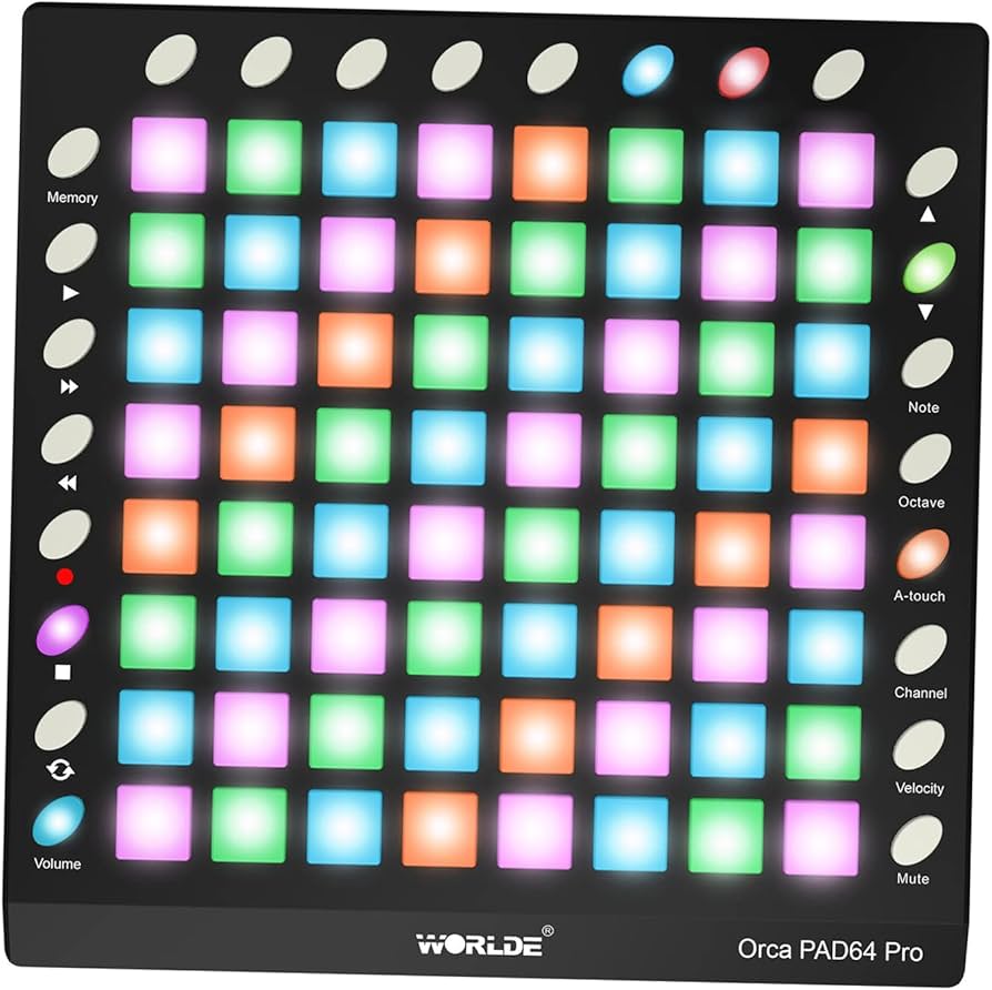 Amazon.co.jp: MIDI コントローラー、PAD64-A Pro ポータブル USB MIDI
