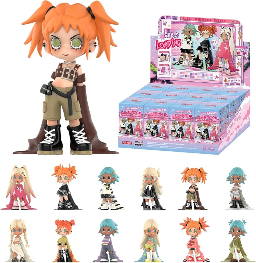Amazon.co.jp: POP MART Lil Peach Riot Loading! シリーズ【1ピース