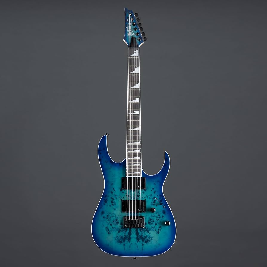 Amazon.com: Ibanez GIO GRGR221PA Electric Guitar - Aqua Burst