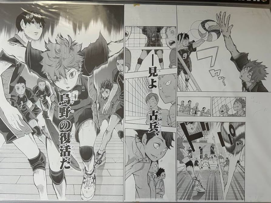 Amazon.co.jp: ハイキュー 複製原稿 4枚セット 烏野 : おもちゃ