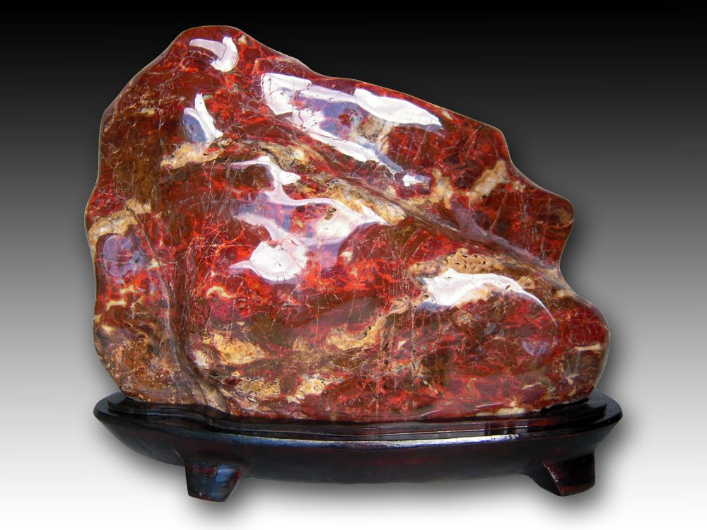 Amazon.co.jp: 紅加茂石 水石 kaw003 赤石 盆石 鑑賞石 : ホーム＆キッチン