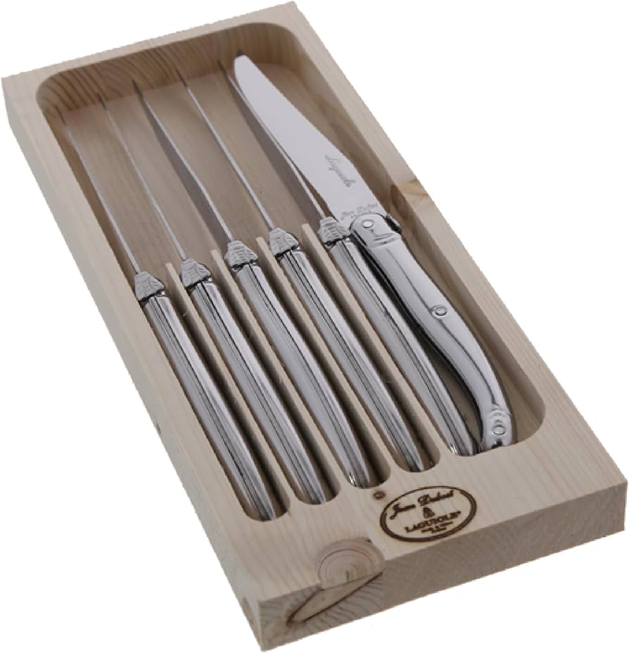 Amazon.com: Jean Dubost Laguiole 6-Piece Steak Knife Set