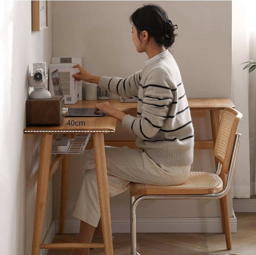 Amazon | YESWOOD コーナーデスク L字型 無垢オーク材 パソコンデスク