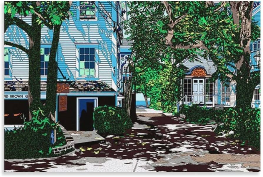 Amazon.co.jp: 鈴木英人《プロビンスタウン ハウス2》ポスター アート