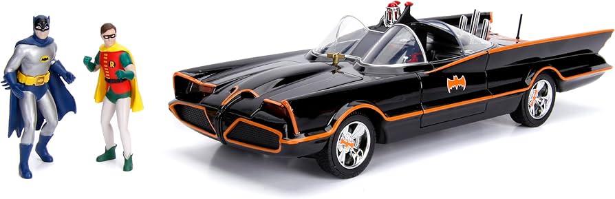 Amazon.com: Jada DC Comics 1:18 1966 Classic TV Series Batmobile