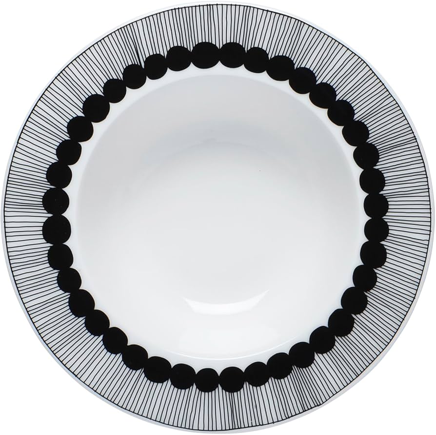 Amazon.com | MARIMEKKO Oiva Siirtolapuutarha Deep Dinner Plate