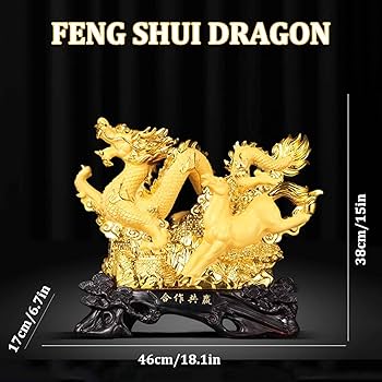 Amazon.co.jp: MKYOKO 中国風水龍像彫刻置物馬と龍馬のシンボル龍馬