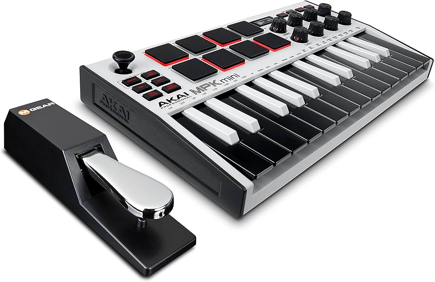 Amazon.com: Akai MPK Mini MK3 MIDI Keyboard Controller + M-Audio