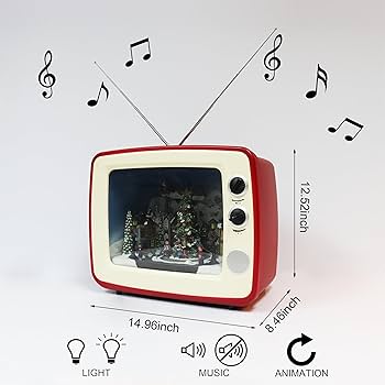 Amazon | MOMENTS IN TIME アニメーション レッド レトロ テレビ