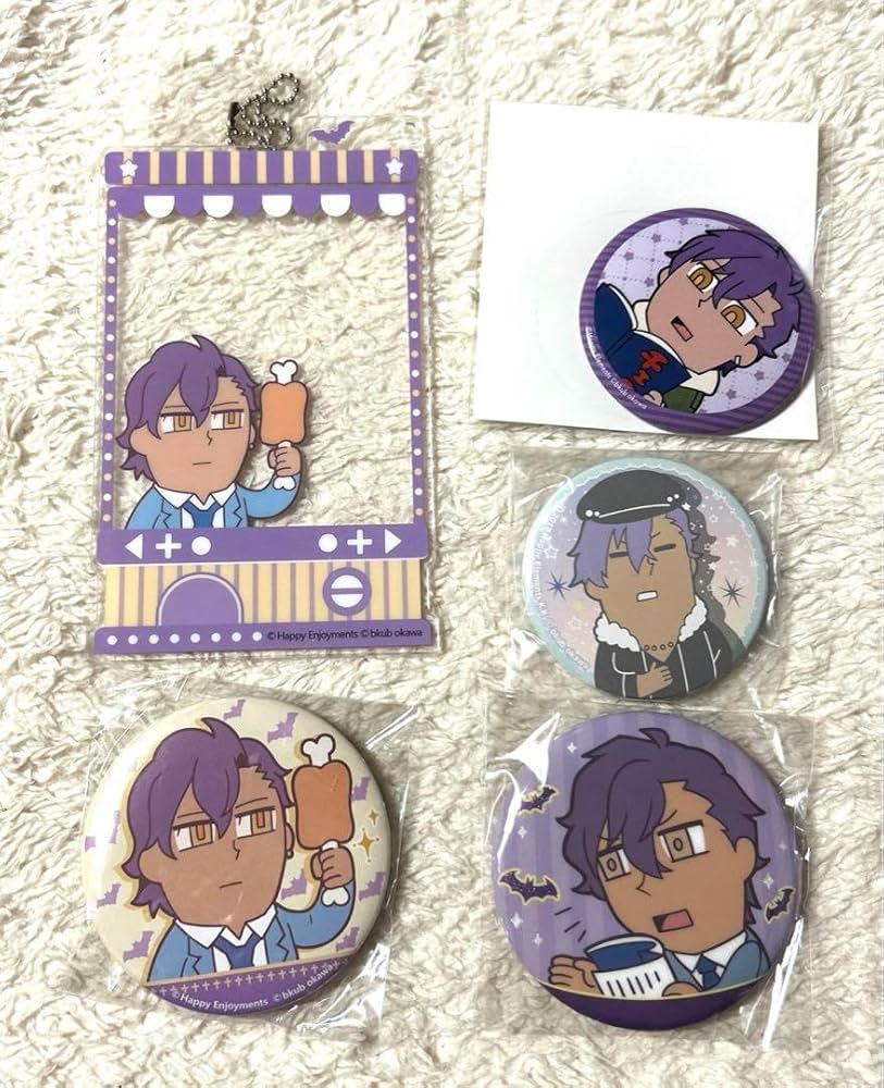 Amazon.co.jp: あんスタ 乙狩 アドニス ぶくスタ 缶バ 缶バッジ 中国