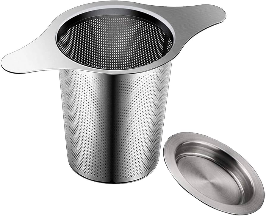 Amazon｜茶漉し ステンレス製 ティー ストレーナー 深い マグ、カップ