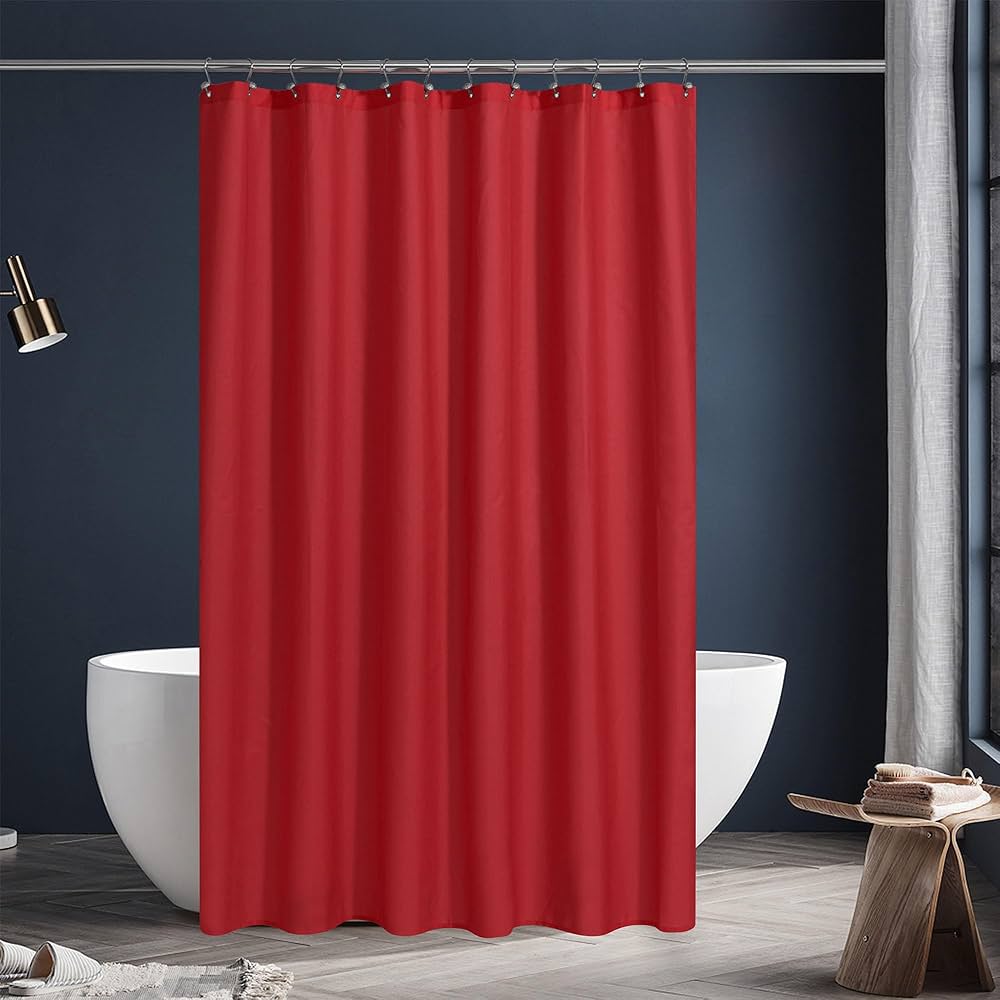 Amazon.com: N&Y HOME Fabric Shower Curtain or Liner with Magnets