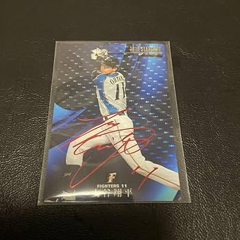 Amazon.co.jp: 大谷翔平 赤箔サインカード 日本ハム カルビー プロ野球