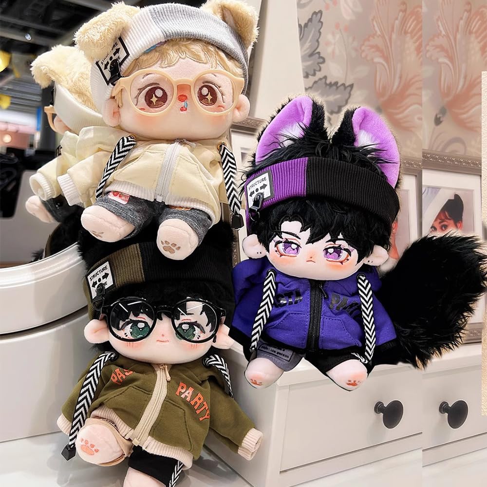 Amazon.co.jp: niannyyhouse 15cm ぬいぐるみ 服 ルーズ カラー